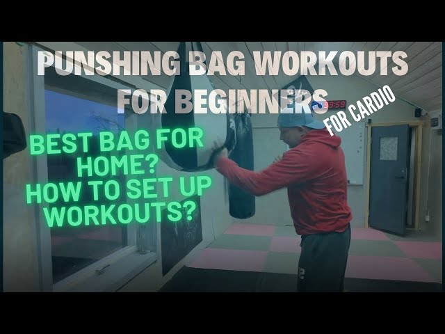 Home workout punching bag. Combat conditioning for beginners