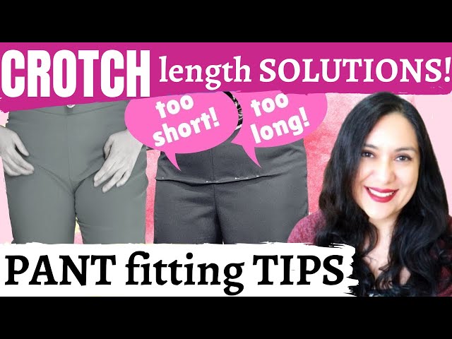 How to  EASILY ADJUST crotch length on pants. Fit ISSUES.  Let's sew easy pants. Ep 4