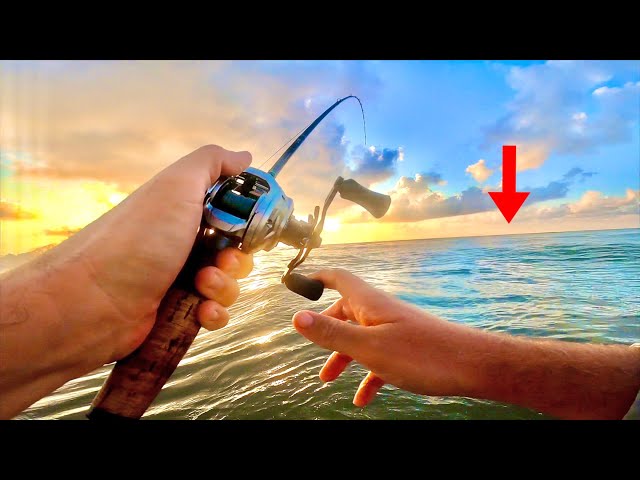 SURF FISHING Galveston for SPECKLED TROUT! (catch clean cook)