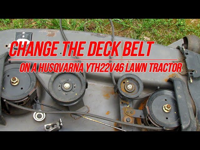 Replace Deck Belt on Husqvarna YTH22V46 Yard Tractor