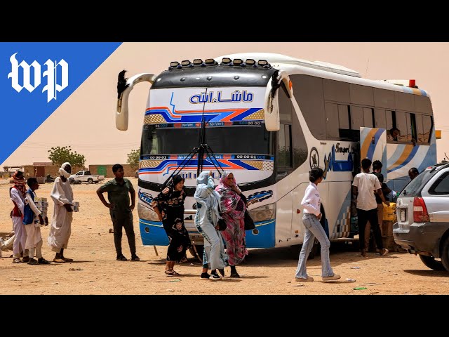 Sudanese woman describes family's tense escape from Khartoum