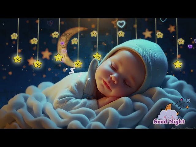 Fast Baby Sleep 💤 Mozart & Brahms Lullaby 🎵 Relaxing Night Music