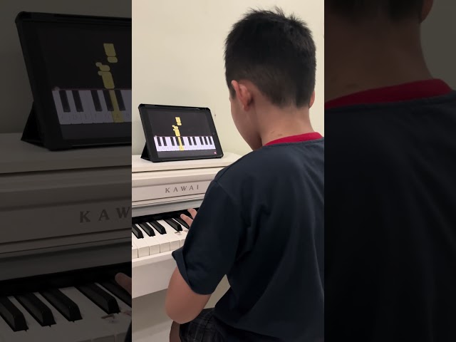 I tried to play song Cash & Nico Lost or Found minecraft using piano