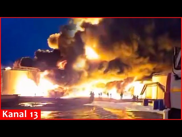 Massive fire continues at Russian oil base hit for second time in Engels – new video footage