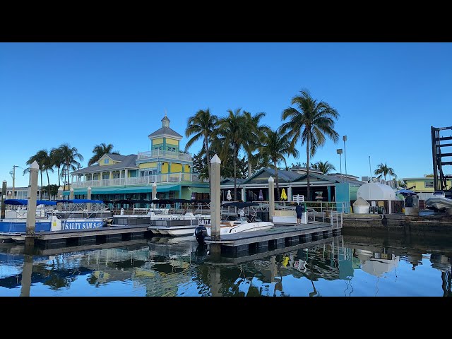 LIVE: Marina Morning, Salty Sam's Marina on Fort Myers Beach, FL 2/1/22