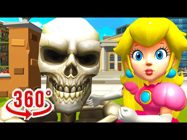 360° VR Mario Nightmares Game Spooky Scary Skeletons - Funny 360 video