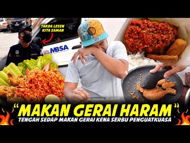 TAKDA LESEN KITA SAMAN !!! Tengah Sedap Review Gerai KENA SERBU PENGUATKUASA PULA.. Warung Geprek