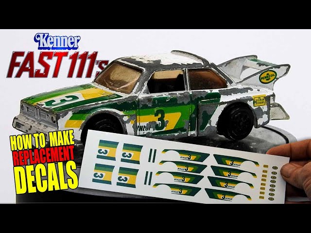 Kenner Fast 111s BMW Restoration | How To Make Replacement Decals