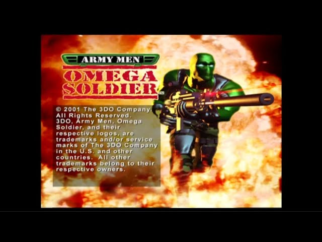 Army Men - Omega Soldier - Sony PlayStation - Intro & Title Screen