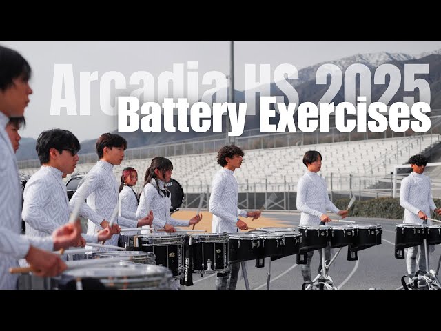 Arcadia HS Drumline 2025 Warm Ups