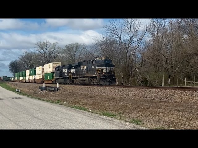 NS 219 heads east through Shiloh Illinois. 3/15/24