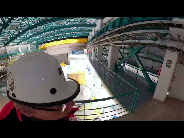 360-degree video showing a walk through the Rubin Observatory construction site