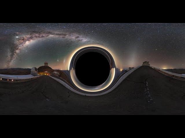 Falling into a black hole in 360°