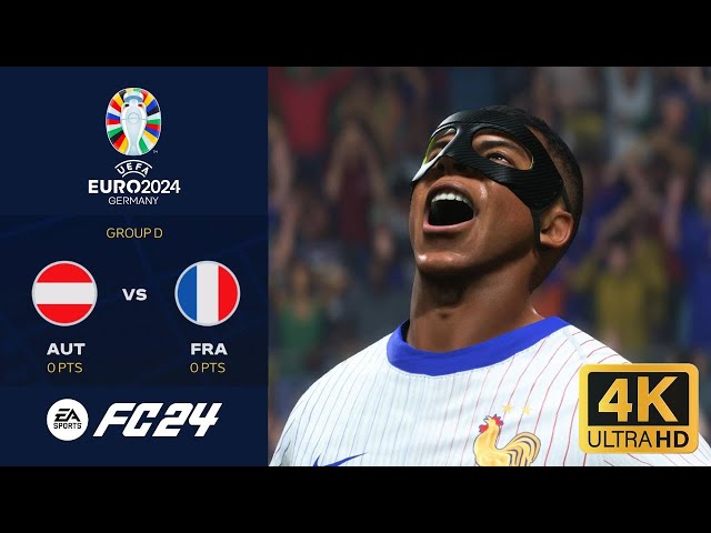 FC 24 - AUSTRIA VS FRANCE | GROUP STAGE | EUFA EURO 2024 [4K]