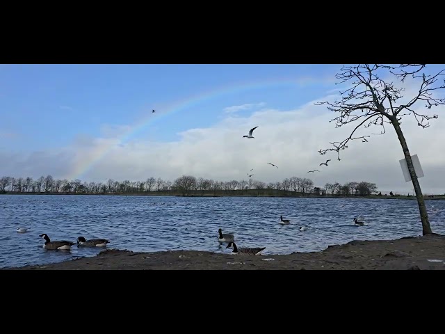 Amazing view of Rainbow.Spring starts in Uk.