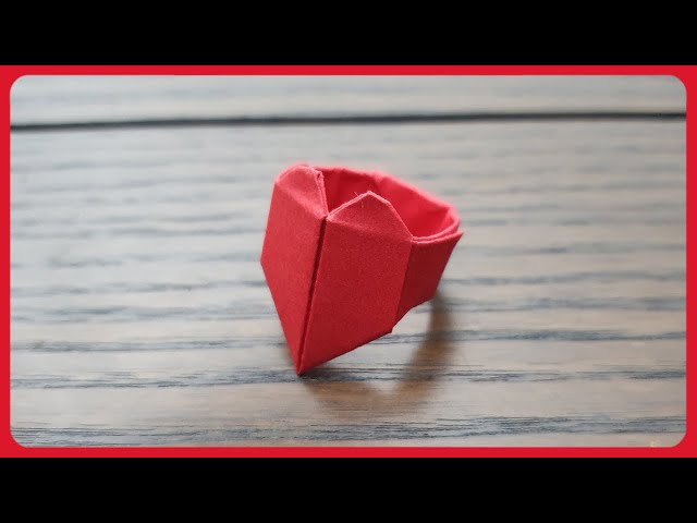 How To Make a Heart Shaped Ring | Easy Simple Origami