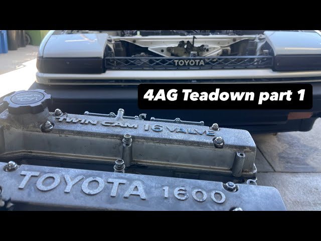 Toyota 4AGE Cylinder Head Removal and Disassembly AE86