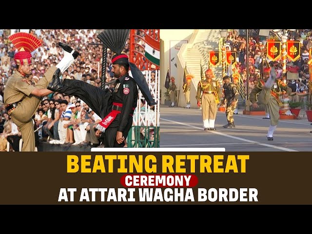 Live: Beating Retreat Ceremony At Attari Wagha Border On Eve Of Republic Day 2025 | News9