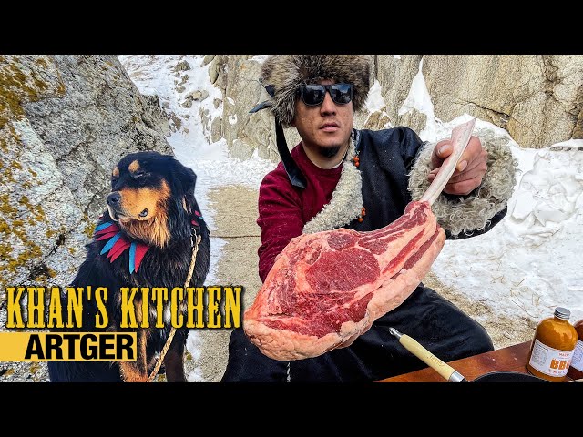 The ULTIMATE MONGOLIAN NOMAD STEAK: Tomahawk & T-Bone | Khan's Kitchen