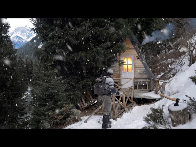 I Restored an Abandoned Cabin in the Mountains and Spent the Night Alone