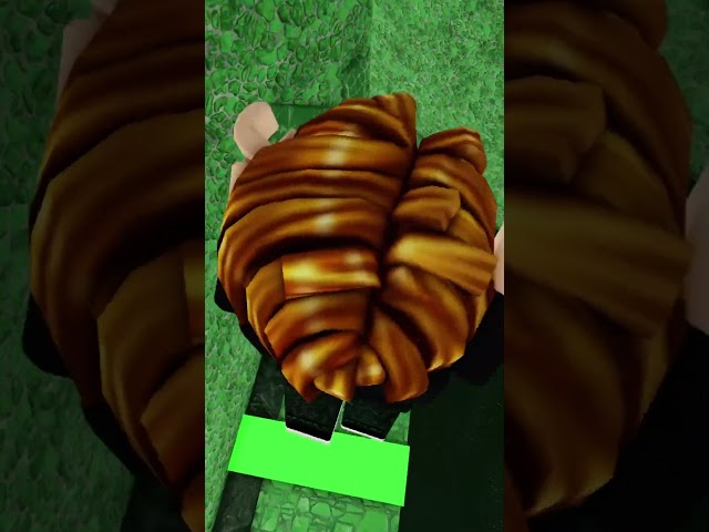 bacon hair speed run on green obby wow! #shorts