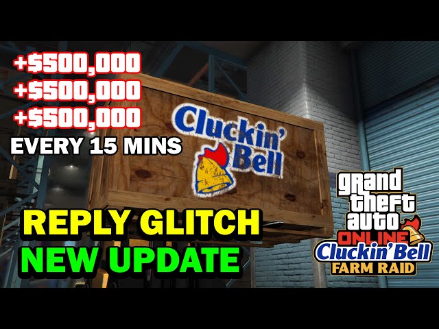 After New Update SOLO 500,000$ Every 15 Min Cluckin' Bell Heist Replay Glitch GTA Online