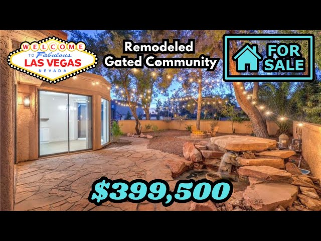 Affordable Single Story Home in Las Vegas for Sale | Remodeled Home | Gated Community | House Tour