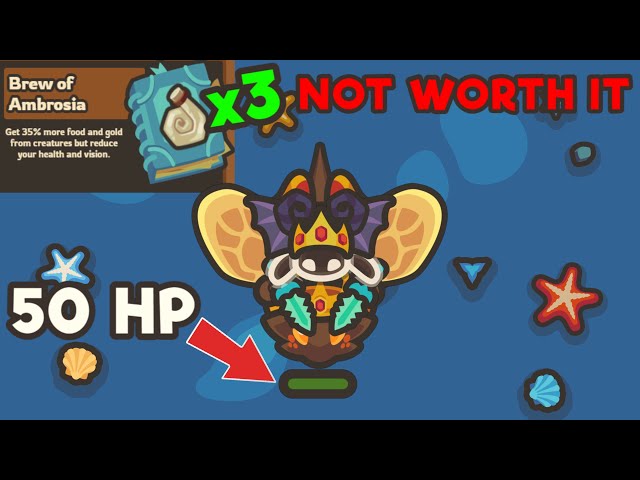 Taming.io 3 Brew Of Ambrosia = 105% More Gold? (NOT WORTH IT)