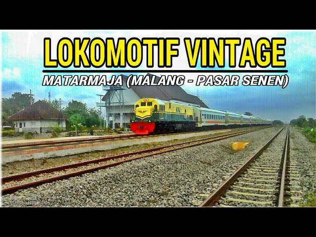 Lokomotif Livery PJKA | Kereta api Matarmaja di tarik lokomotif "VINTAGE"