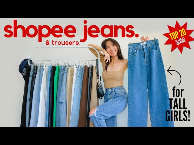 MY "TOP 20 SHOPEE JEANS & TROUSERS OF 2021" for petite and tall girls (as low as 499 pesos)