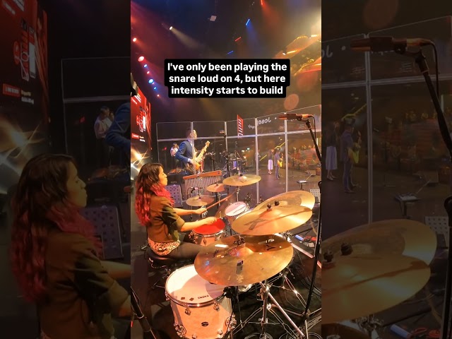 Setting up an ending to prayer time on drums (church drumcam)