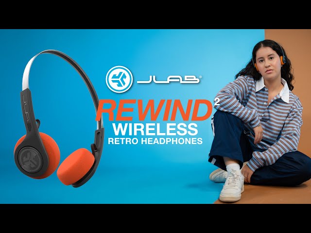 Introducing JLab Rewind 2 Wireless Retro Headphones