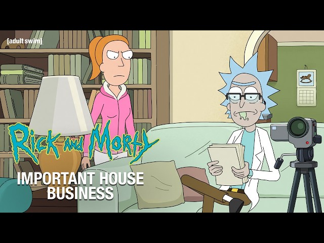 Rick and Morty Returns to Max In 2025 | Important House Business | Adult Swim Europe