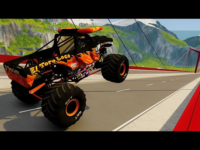 Monster Jam Madness: Insane EL TORO Speed Death Jump Stunt