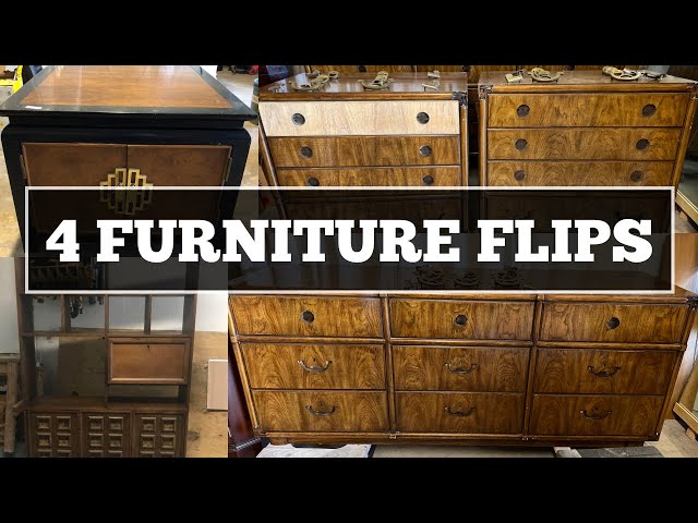 🔄 Furniture Flip Compilation: 4 Amazing Transformations! 🔨