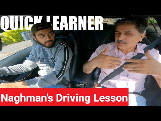 Naghman's 2nd  Driving Lesson Automatic: Driving Home using dual carriageway