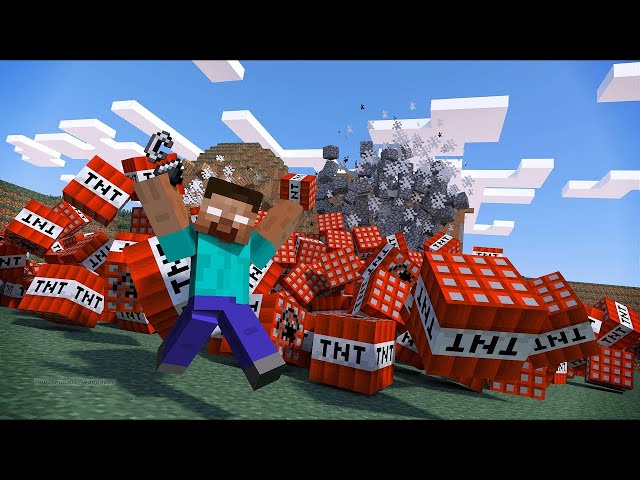 Minecraft TNT village [LIVE]