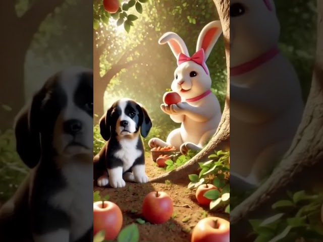 Dog and rabbit की friedship #shorts #ytshorts