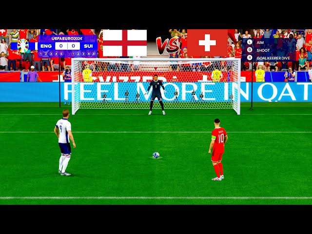 ENGLAND vs SWITZERLAND - Penalty Shootout - EURO 2024 | FC 24