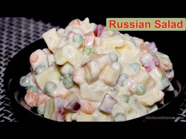 Russian Salad Recipe - Healthy Salad Recipe - Salad Recipe by Kitchen With Amna