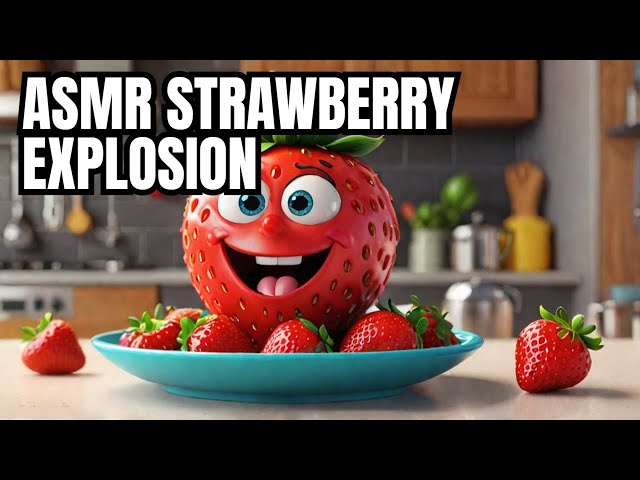 ODD ASMR : Pumping Strawberry 1000 X 🍓 😋 #ASMR #viral #trending #shortsfeed