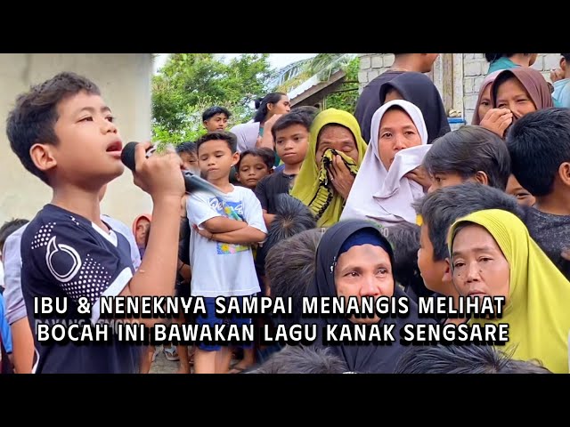 Penonton di bikin haru dan menangis gara gara bocil ini bawakan lagu kanak sengsare