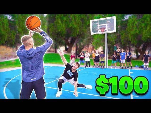 Score On Me, Win $100 vs Random People Basketball