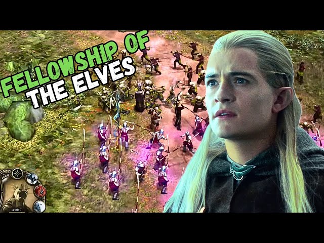 The Fellowship of the Elves VS MORDOR | BFME2 Rise of the Witch-King 2.02