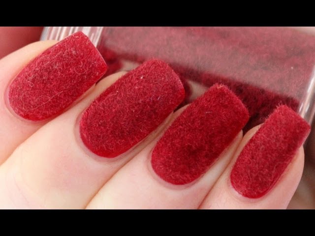 VELVET NAILS WITH FLOCKING POWDER NAIL ART TUTORIAL