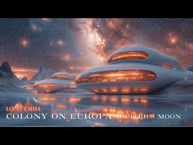 Colony on Europa Jupiter's moon 🌙: Lo-fi video, relaxation, Study, Relax