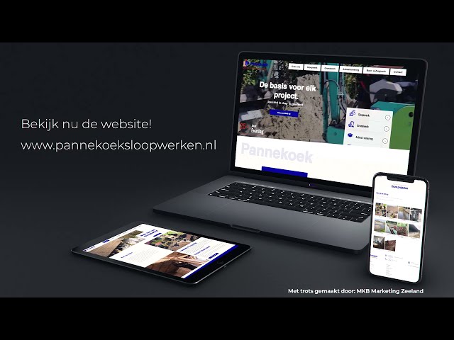 Website presentatie Pannekoek Sloopwerken
