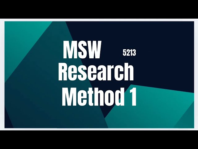 Research Method 1 | Chapter 5 | by: Prof. Dr. Zulkarnain Hatta | LUC | Master of Social Work