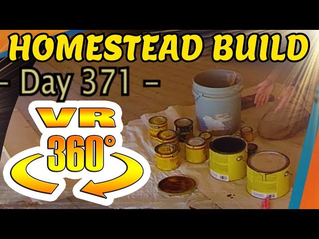 Homestead Building - Mixing Old Stains Together