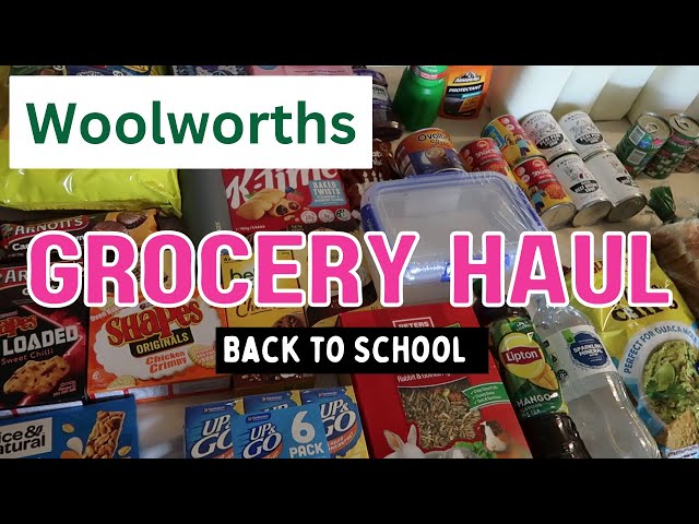 GROCERY HAUL AUSTRALIA | WOOLWORTHS | HOMEMAKING WITH HAMPTON NOTE